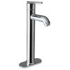 MR Direct 601 Crystal Glass Sink, Chrome, 4 Items: Vessel Sink,718 Vessel Faucet