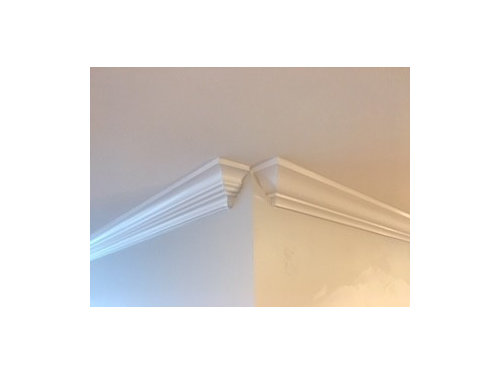 Two Different Types Of Crown Moulding Meet At Outside Corner