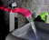 LED Waterfall Glass Spout Single Hole Single Handle Bathroom Vessel Sink Faucet