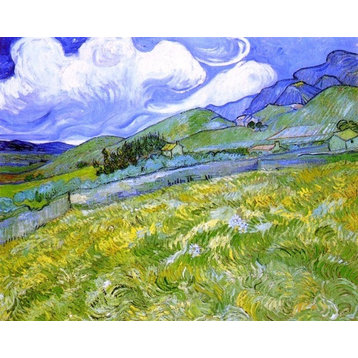 Vincent Van Gogh Mountain Landscape behind Saint-Paul Hospital
