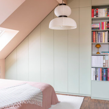 Schlafzimmer in Pastelltönen