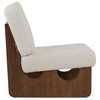 Modrest Kaylie Contemporary Off White Accent Chair