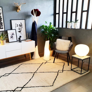 Boho-Modern living room