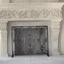 ACC-021 Custom Iron Fireplace Screens - Home Decor