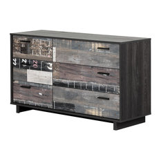 50 Most Por Gray Dressers And Chests For 2018 Houzz South S Furniture Fynn 6 Drawer Double Dresser Gray Oak And