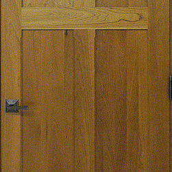 Craftsman Doors - Reverse 4-panel Solid Cherry Door - Interior Doors