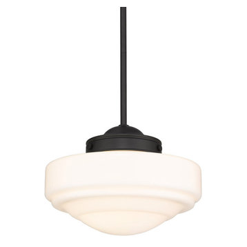 schoolhouse pendant light black finish