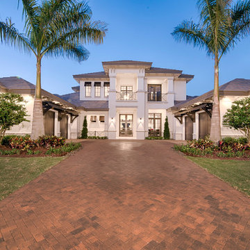 Private Estate | Antigua: Transitional styling for luxury indoor/outdoor living.