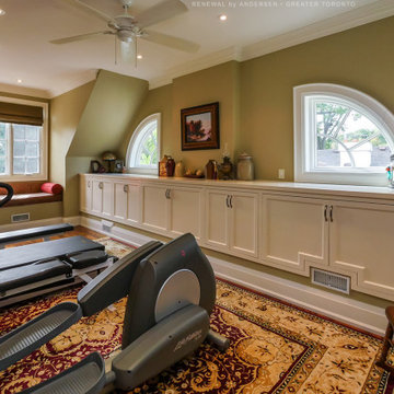 New Windows in Beautiful Loft Style Exercise Room - Renewal by Andersen Ontario