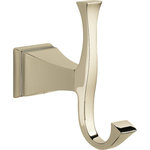Delta - Delta Dryden Double Robe Hook, Polished Nickel, 75135-PN - Complete the look of your bath with this Dryden Robe Hook.  Delta makes installation a breeze for the weekend DIYer by including all mounting hardware and easy-to-understand installation instructions.  You can install with confidence, knowing that Delta backs its bath hardware with a Lifetime Limited Warranty.