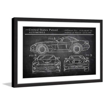 "Sports Car Design" Framed Painting Print, 30"x20"