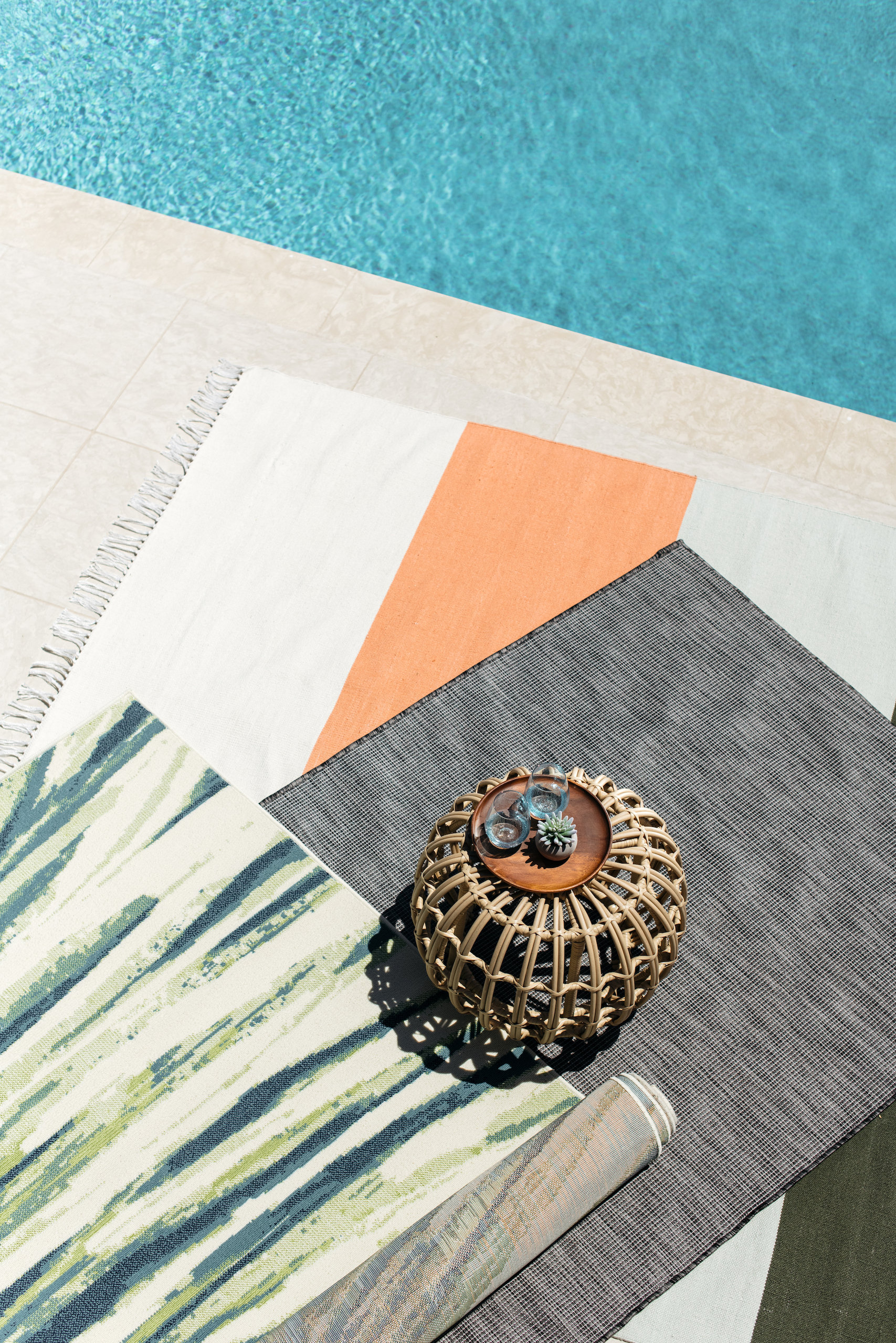 Momeni Baja Polypropylene Indoor Outdoor Rug, Green, 6'7"x9'6"