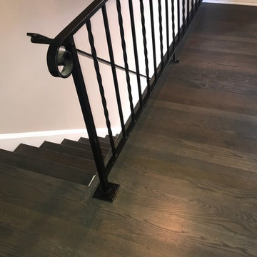 Gray stain on 1950s white oak