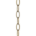 Progress Lighting - 48" of 9 Gauge Chain, Soft Gold Lighting Accessory Chain - Customize your lighting design with the 48-Inch Soft Gold Accessory Chain ideal for a variety of ceiling heights. 9-gauge of 48 inch accessory chain is available when you need extra chain for mounting to tall ceilings.