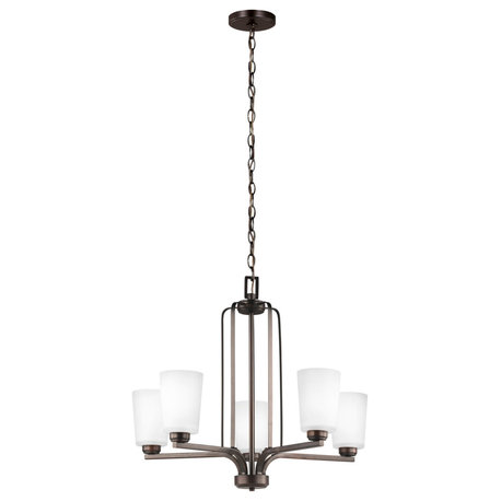 Generation Lighting 3128905 Franport 5 Light 26"W Chandelier - Bronze