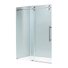 frameless tub door