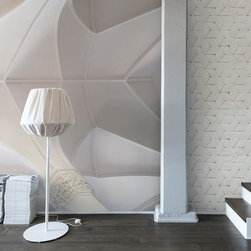 UP + BIRCH BARK BRAIDS, WHITE - Wallpaper