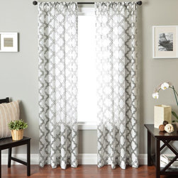 Blindsgalore Signature Drapery Panel: Penrose Sheer Burnout - Curtains