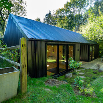 Corrugated Steel Garden Room with Apex Roof