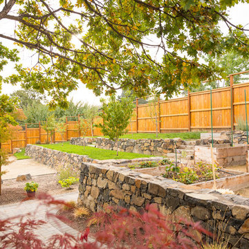 Stacked Stone Retaining Walls