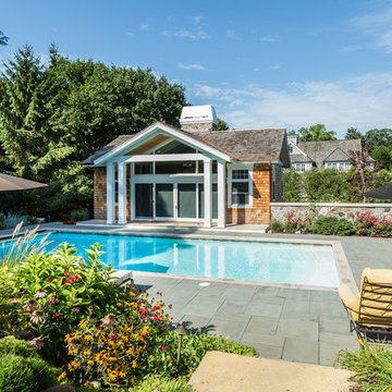 Pool House Retreat in Lake Geneva