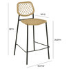 Lucy Natural Dyed Cord Outdoor Counter Stool - Natural