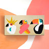 Tres Amigos Wrapped Canvas Tropical Bird Wall Art