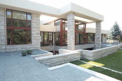 Example of a trendy exterior home design in Minneapolis