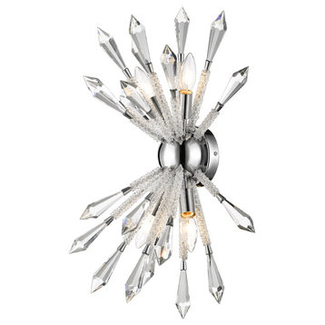 Soleia Collection 4 Light Wall Sconce in Chrome  Finish