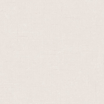Burlap Peel and Stick Wallpaper, 28 SQ.FT., Beige Linen