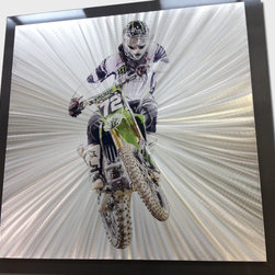 Custom Logo Signs - Photo Print on Metal Motocross - Products