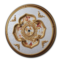 Udecor - BRR-11-S030 Michelangelo Medallion, Piece - Ceiling Medallions
