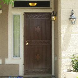 Southwestern Wrought Iron Security Door - Front Doors