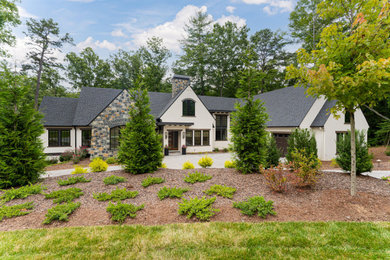 Inspiration for a large transitional home design remodel in Tampa