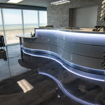 Navarre Beach Regency - Metallic Epoxy Floors - Reception & Office Spaces