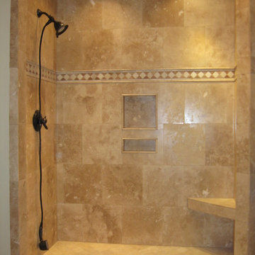 Travertine Shower