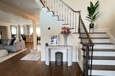 Example of a minimalist staircase design in Charlotte