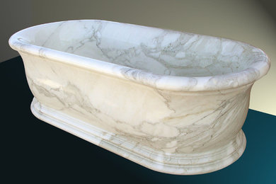 Bathtub in Calacatta D'Oro Marble