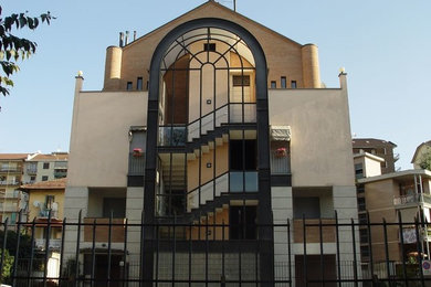 Esempio della facciata di una casa moderna