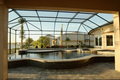 Inspiration for a modern home design remodel in Tampa