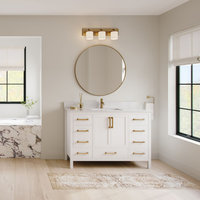 Aria 32'' Oak Vanity - Bathroom Cabinet & Mirror - VanitySale