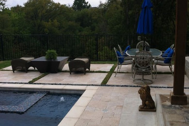 Inspiration for a modern pool remodel in Dallas