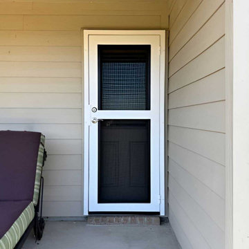 Custom Clearview Iron Security Door with HomeGuard