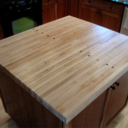Reclaimed Bowling Alley Countertop - Kitchen Islands And Kitchen Carts
