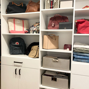 Hers Walk-In Closet Organization — South Tampa, FL