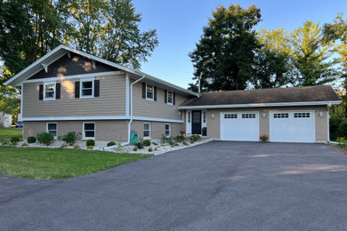 Khaki Brown James Hardie Siding Installation, Woodstock, IL