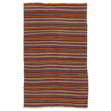 Rug N Carpet - Handmade Oriental 4' 10'' x 8' 0'' Vintage Kilim Rug