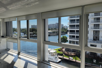 Living room - modern living room idea in Miami