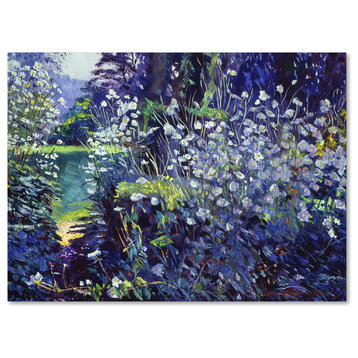 David Lloyd Glover 'Tangled White Flowers' Canvas Art, 24"x32"