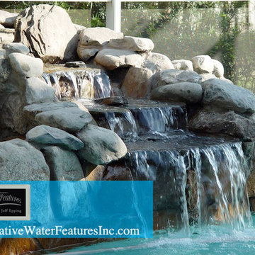 Small pool waterfall